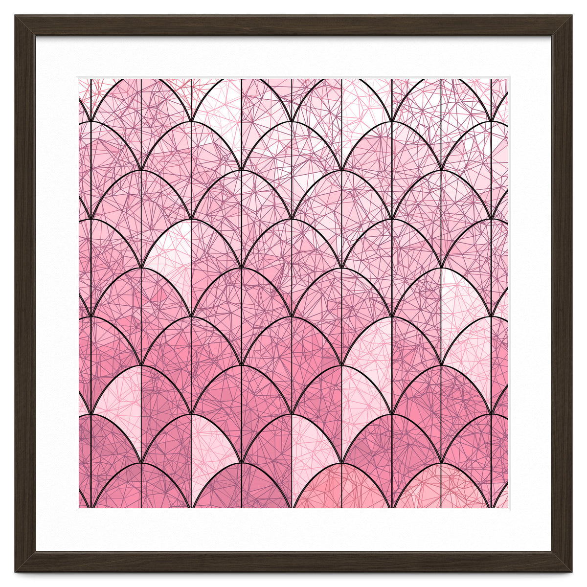 Mermaid scales pink and black