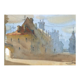 Old Town Warsaw. Watercolor painting. (Print Only) thumbnail