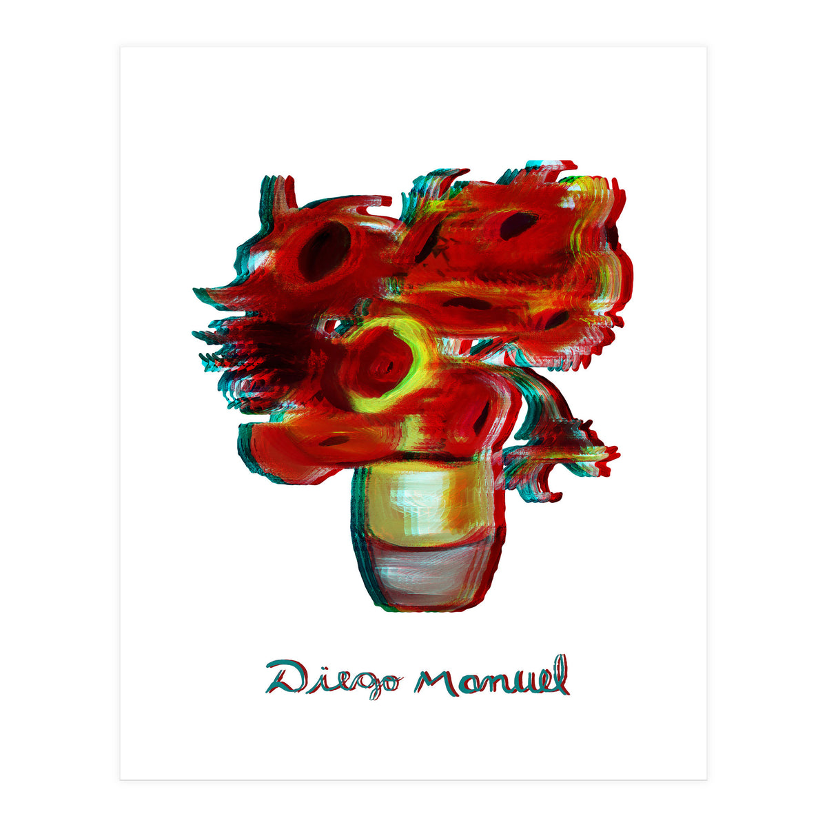 Florero Fondo Blanco (Print Only)