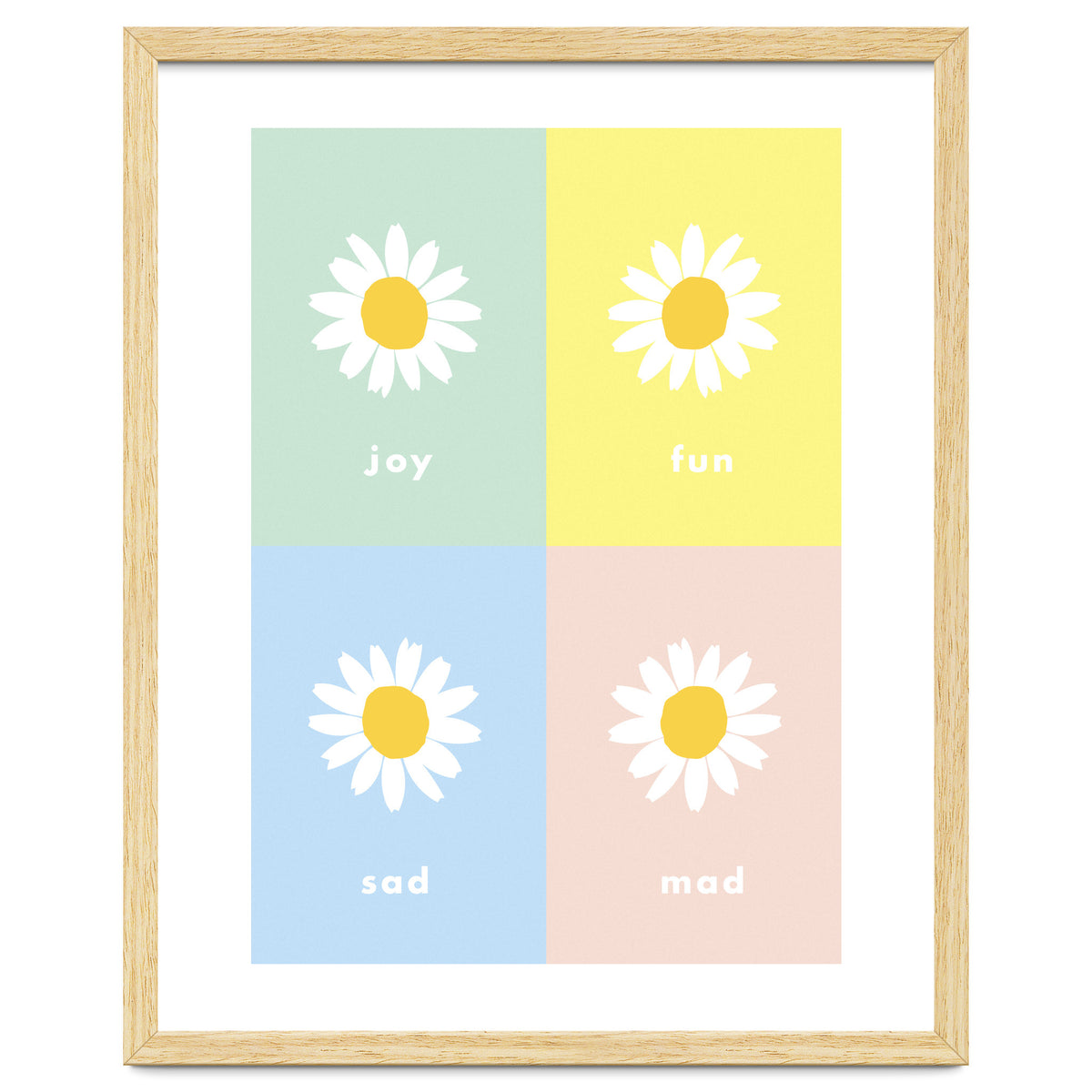 emotions - colorful - pop flower - joy - mad- sad - fun