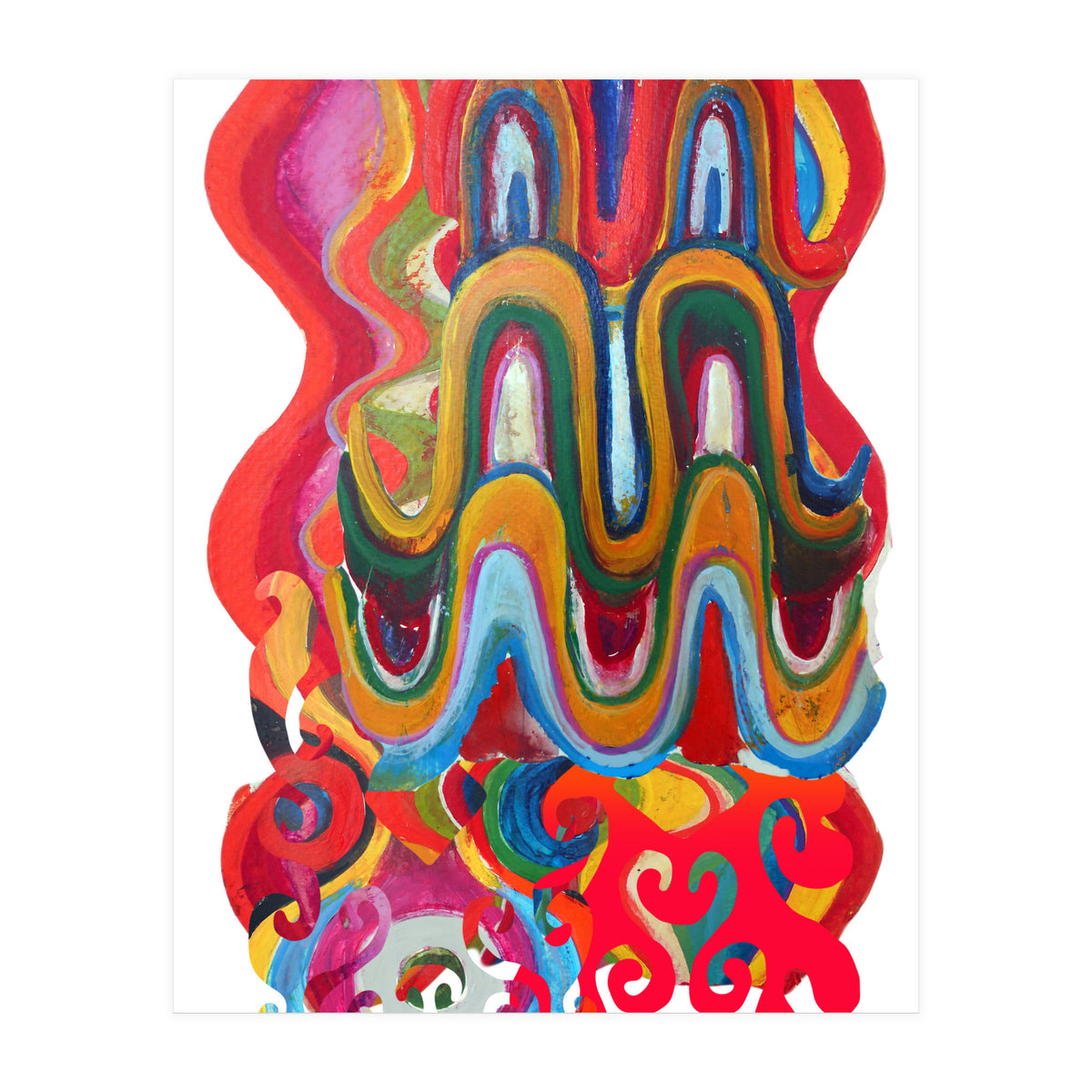 Pop Abstract Asimetrico 14 Copia (Print Only)