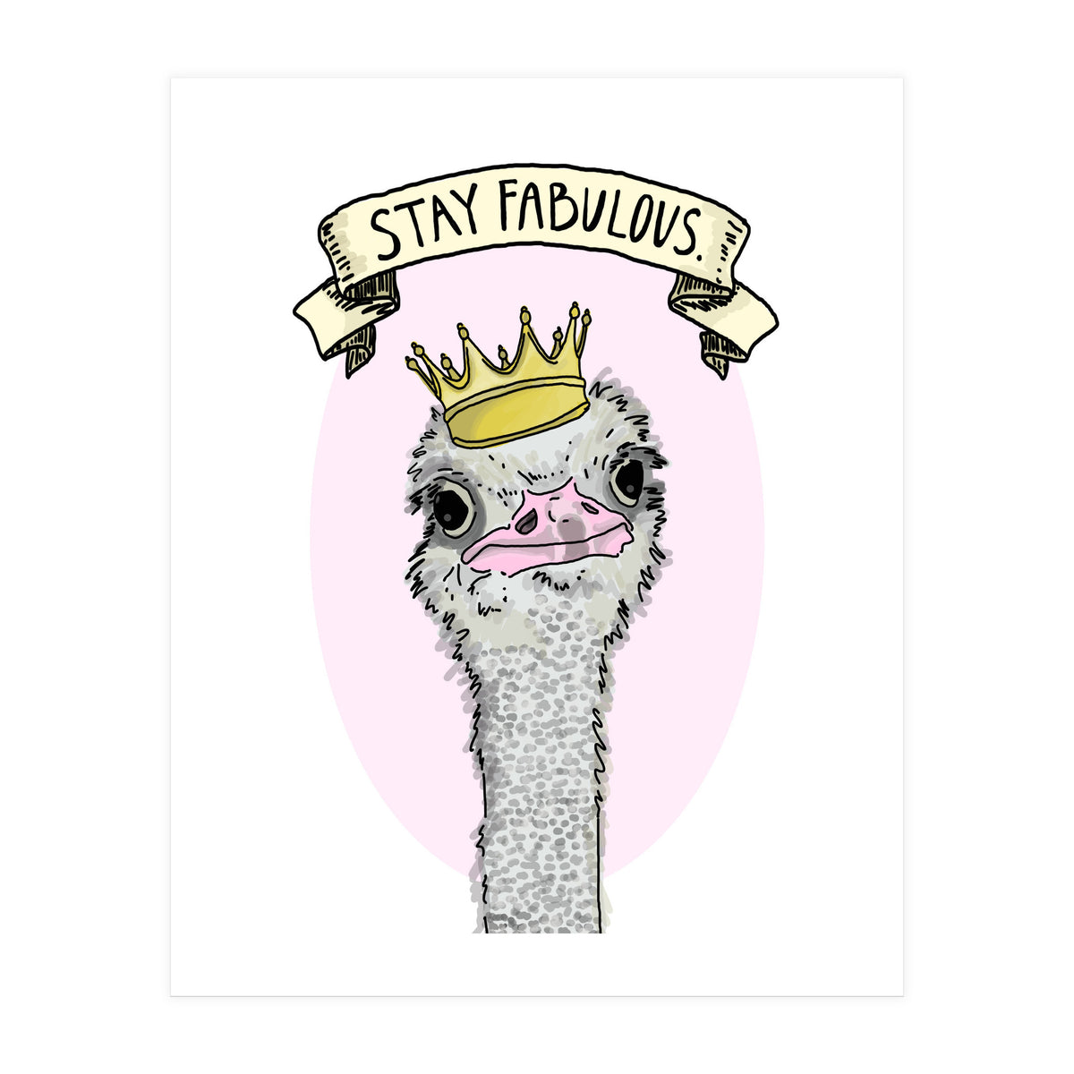 Fabulous Ostrich (Print Only)