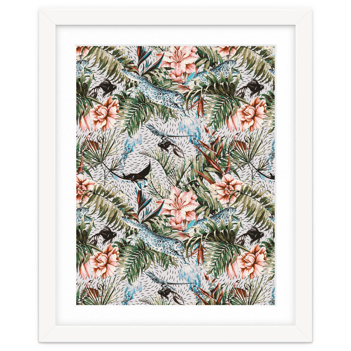 Paradisiacal flora and fauna