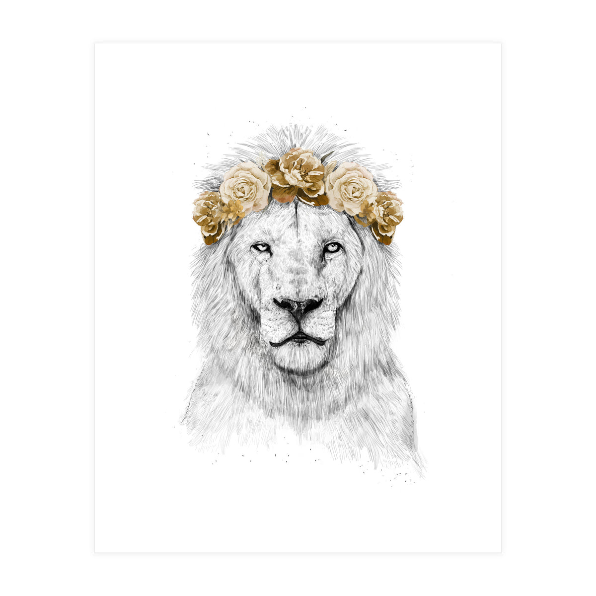 Festival Lion (color version) (Print Only)