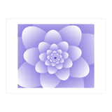 3d Abstract Purple Floral Spiral  (Print Only) thumbnail