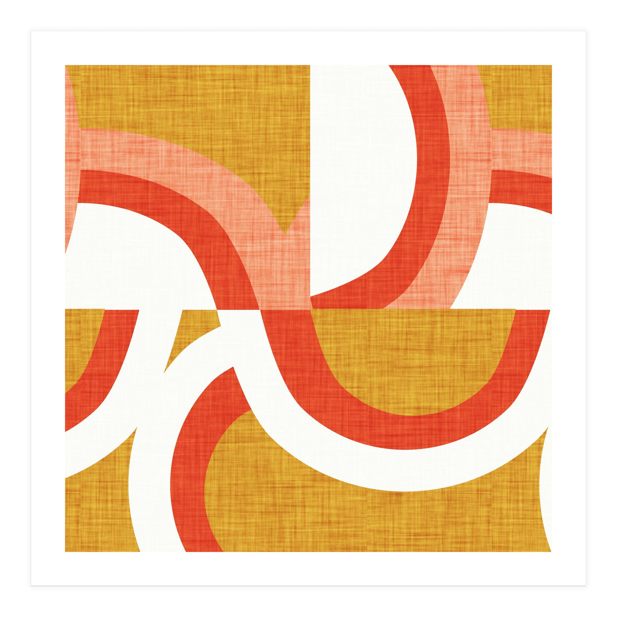 New Mid Mod Freeway Mustard  (Print Only)