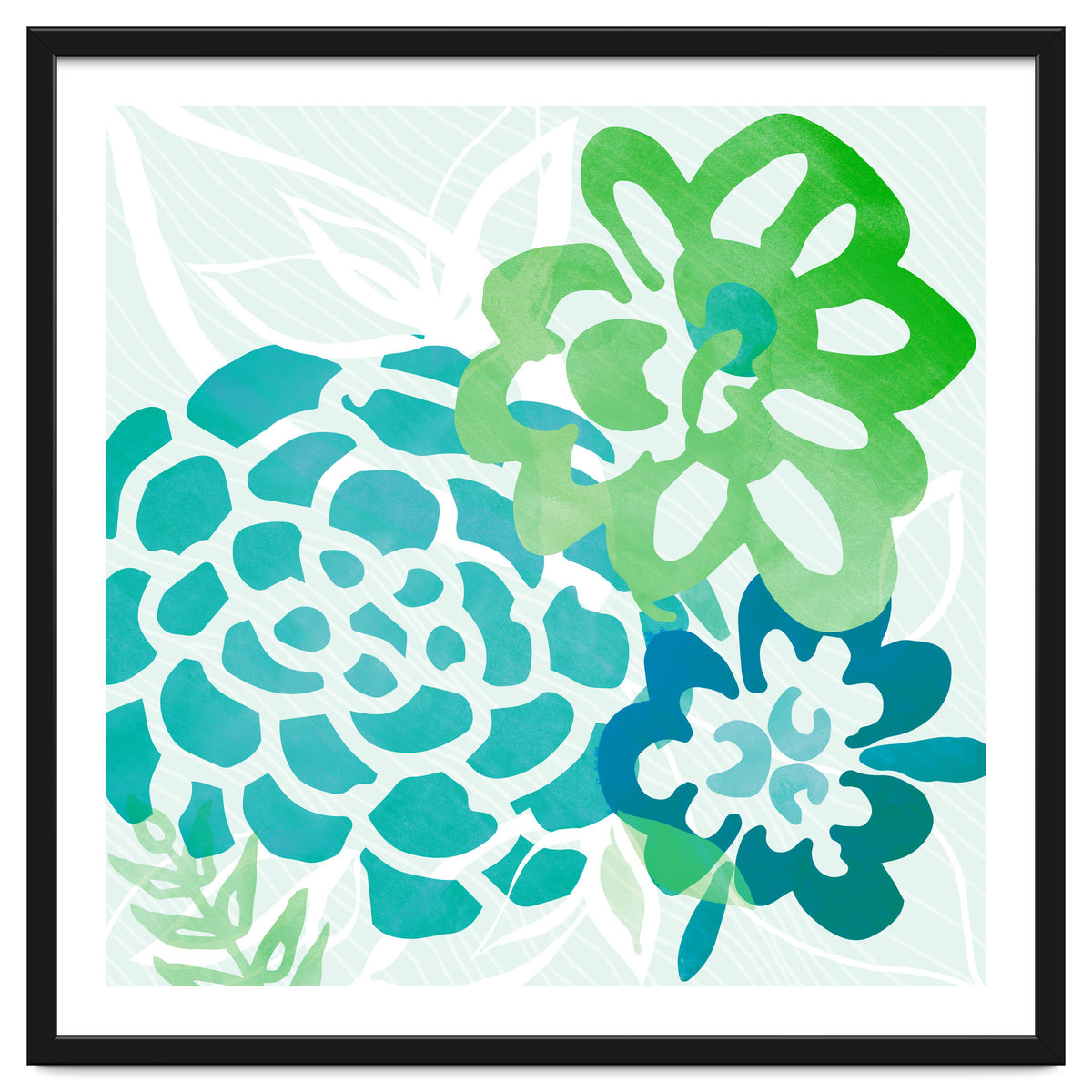 Abstract Coastal Floral