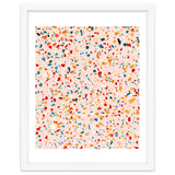 Blush Terrazzo | Pink Eclectic Speckles | Abstract Confetti Painting | Chic Bohemian Illustration thumbnail