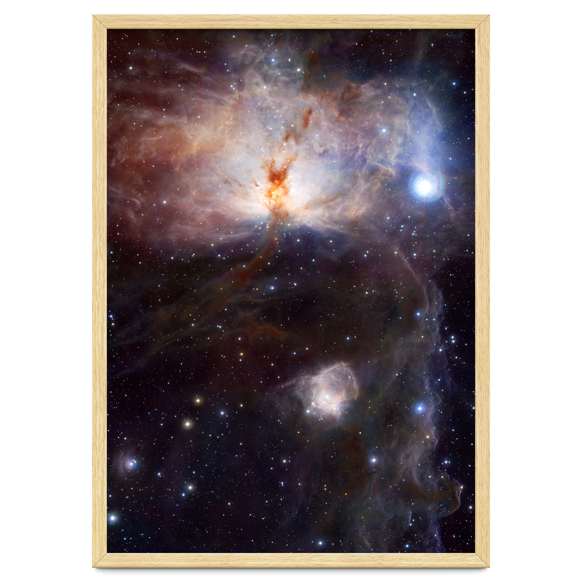 The Hidden Fires of the Flame Nebula
