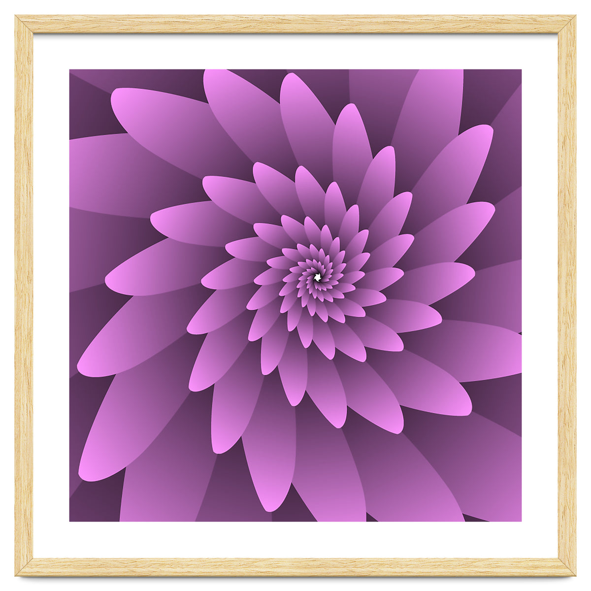 3 D Floral Modern Pink Art