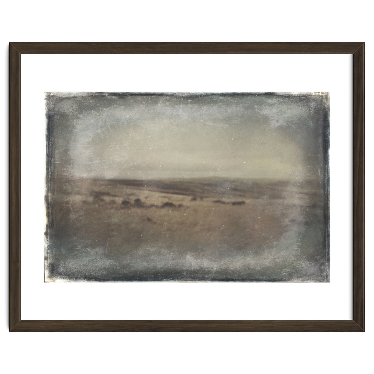 Bleak winter landscape of Saddleworth Moor