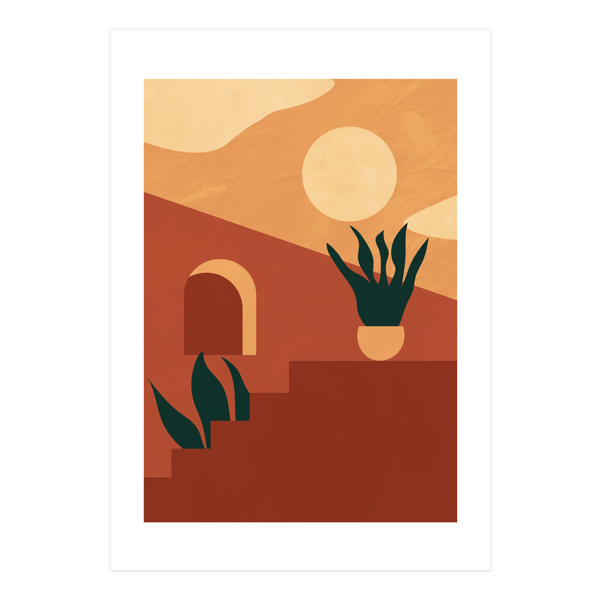 Boho  Desert Terracotta Print (Print Only)