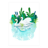 Swans In Love (Print Only) thumbnail