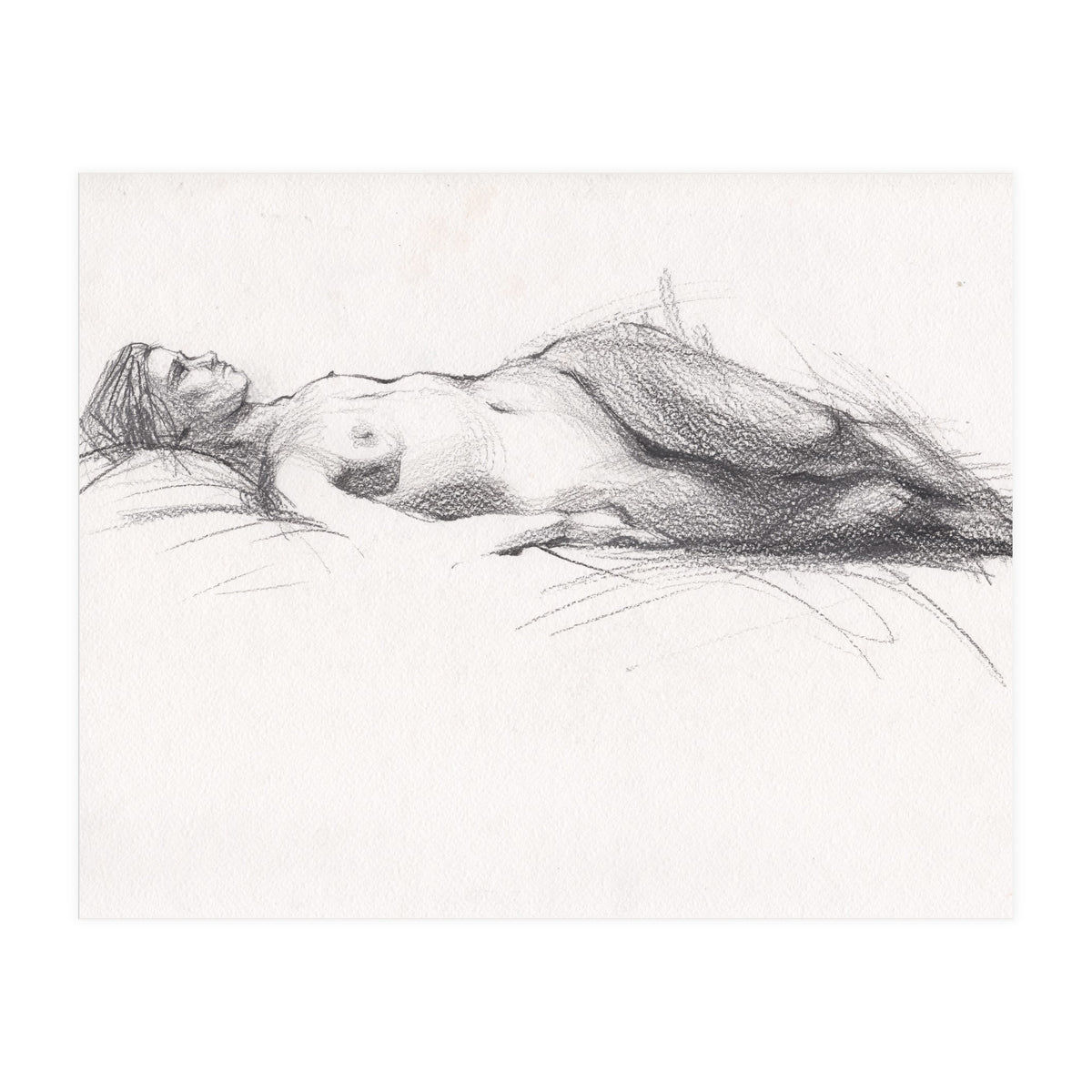 Beautiful erotic drawing of woman (Print Only)