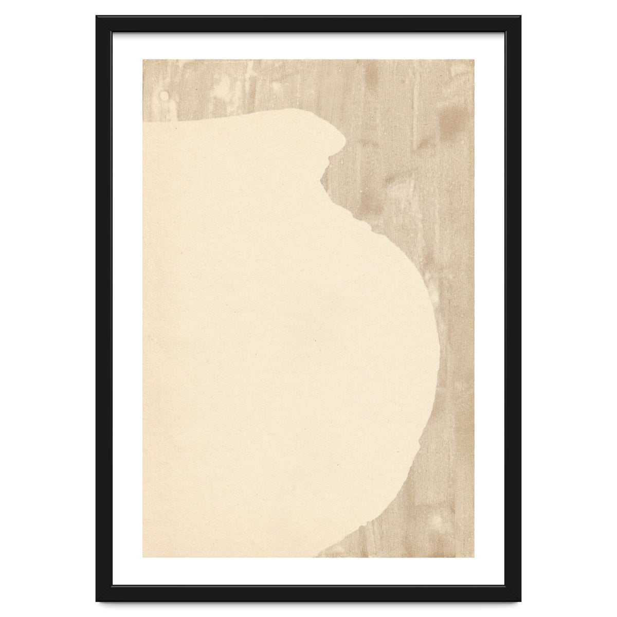 Cream tone vase silhouette