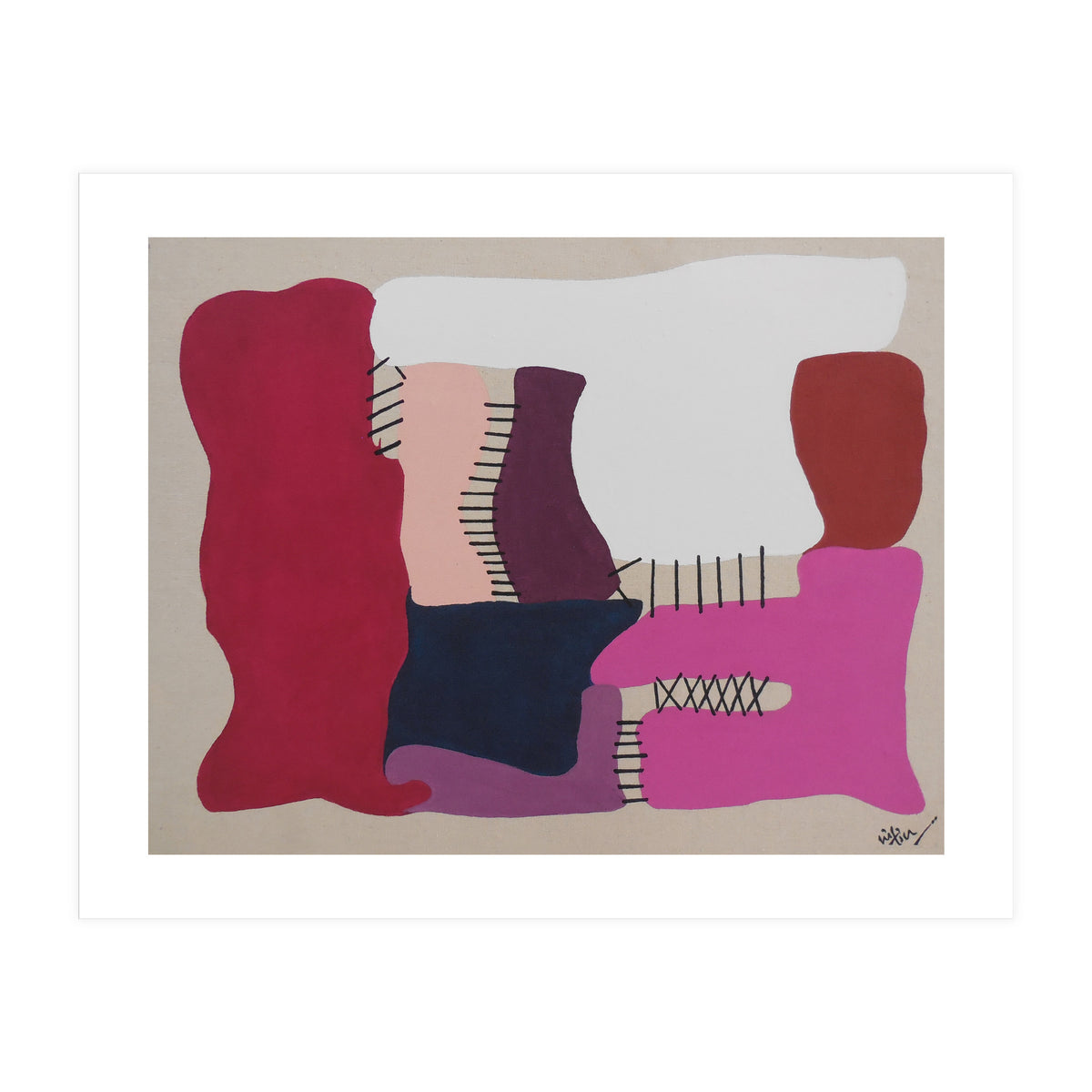 Only Strings Attached Abstract Art (Print Only)