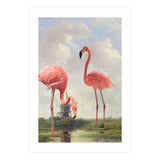 Fishing With Flamingos (Print Only) thumbnail