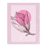 Magnolia  Minimalist Scandinavian, Abstract Geometric Art, Botanical Art (Print Only) thumbnail
