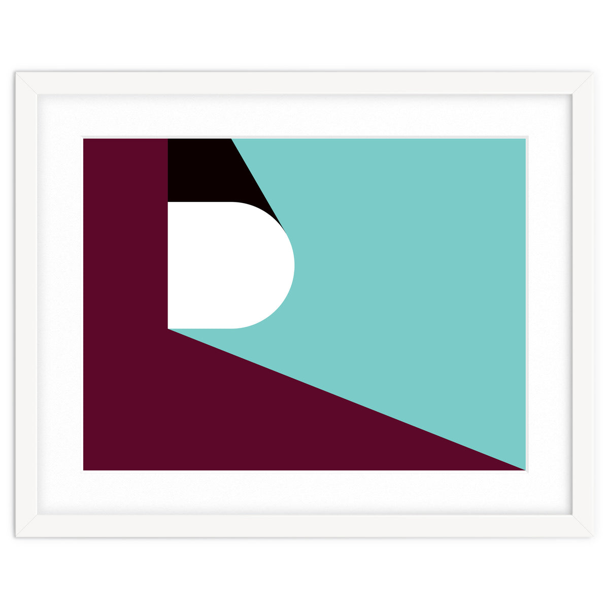 Geometric Shapes No. 82 - purple & teal