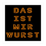 Das Ist Mir Wurst - German saying (Print Only) thumbnail
