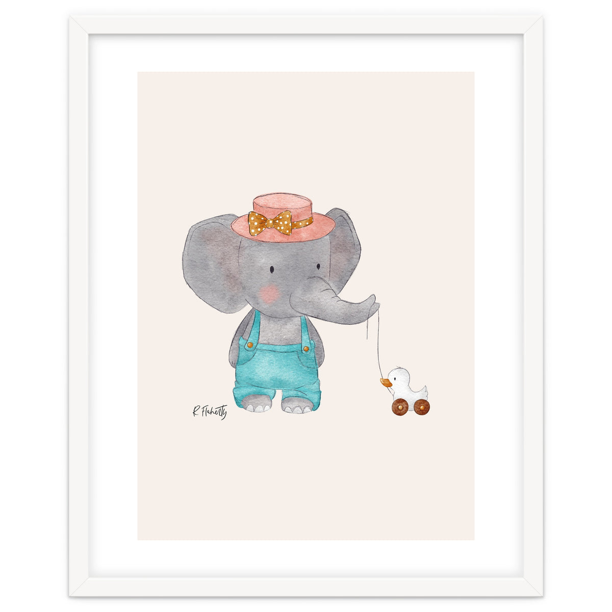 Baby Elephant And Duck