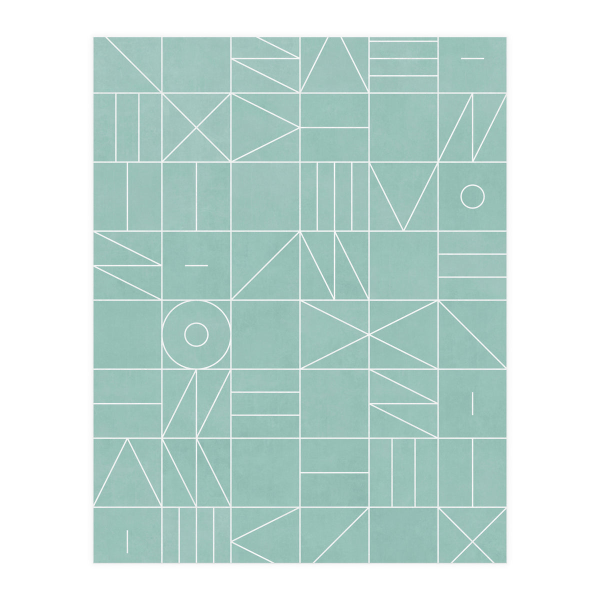 My Favorite Geometric Patterns No.7 - Light Blue (Print Only)