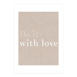 Do It With Love, Beige (Print Only) thumbnail