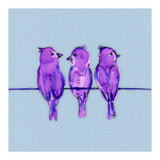 Three purple birds (Print Only) thumbnail