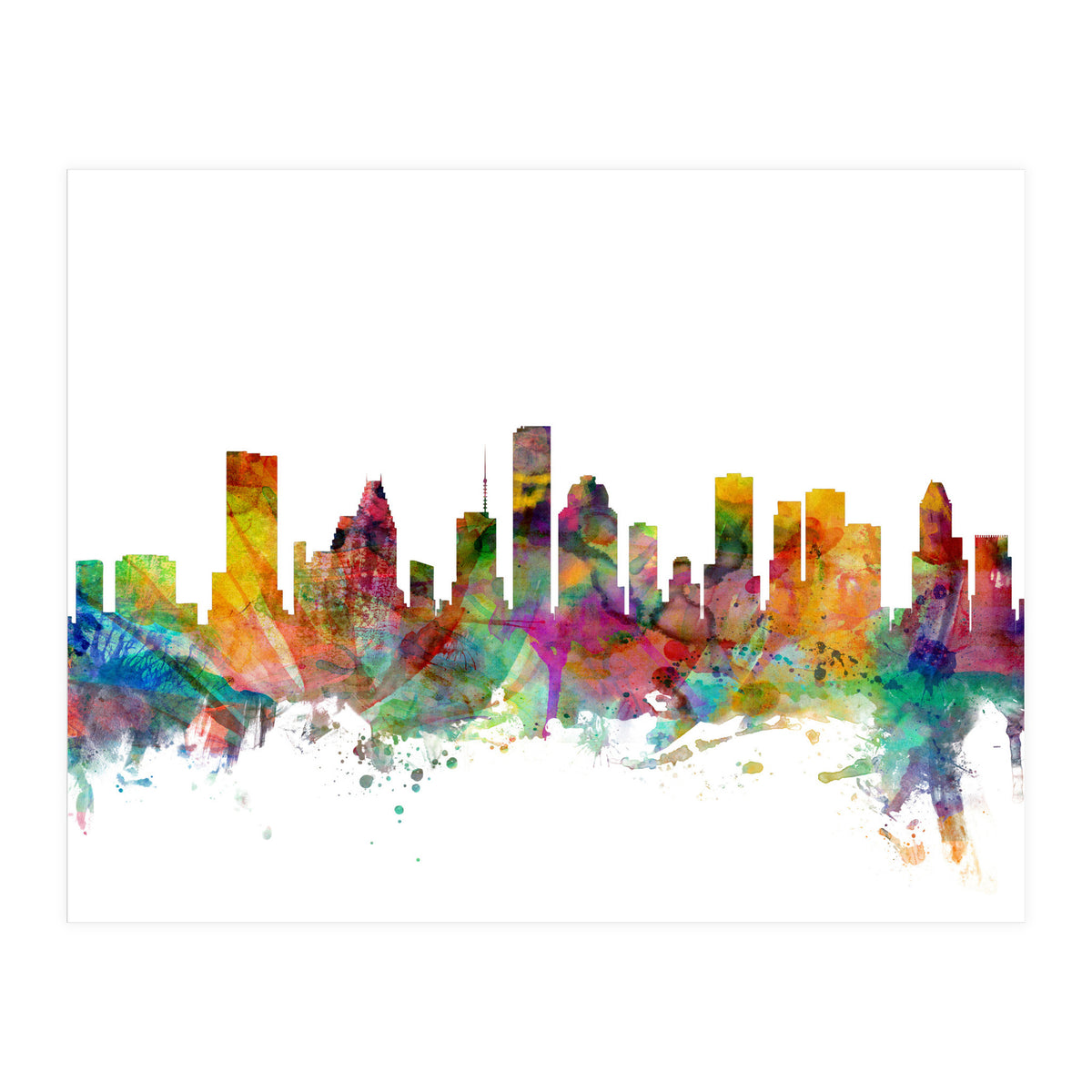 Houston Texas Skyline (Print Only)