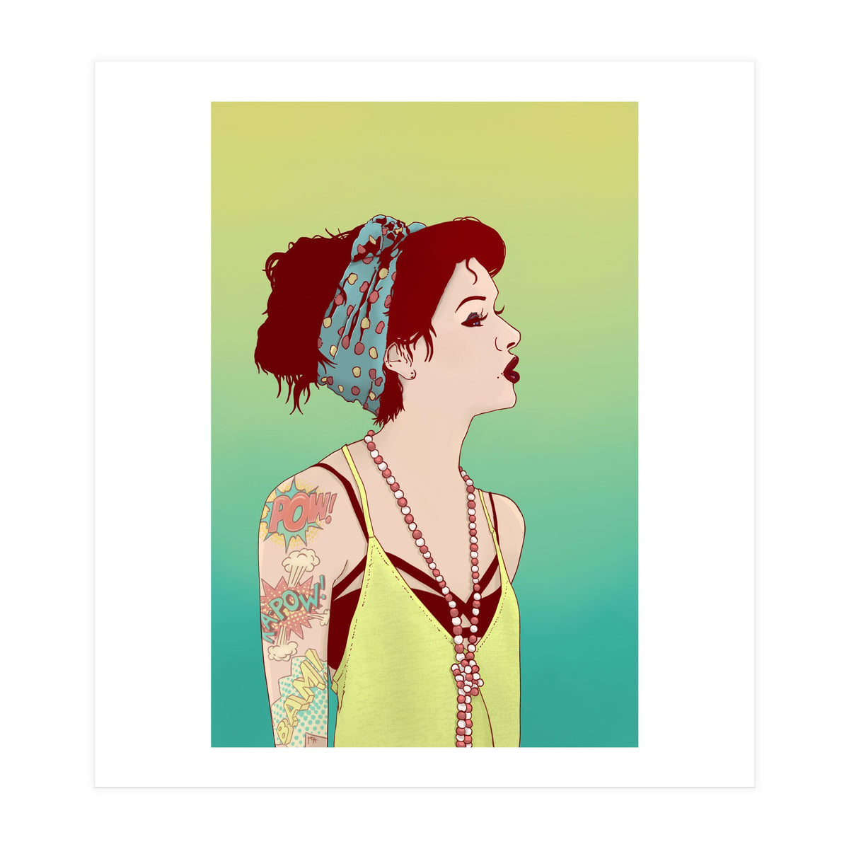 Pop Art Lady (Print Only)