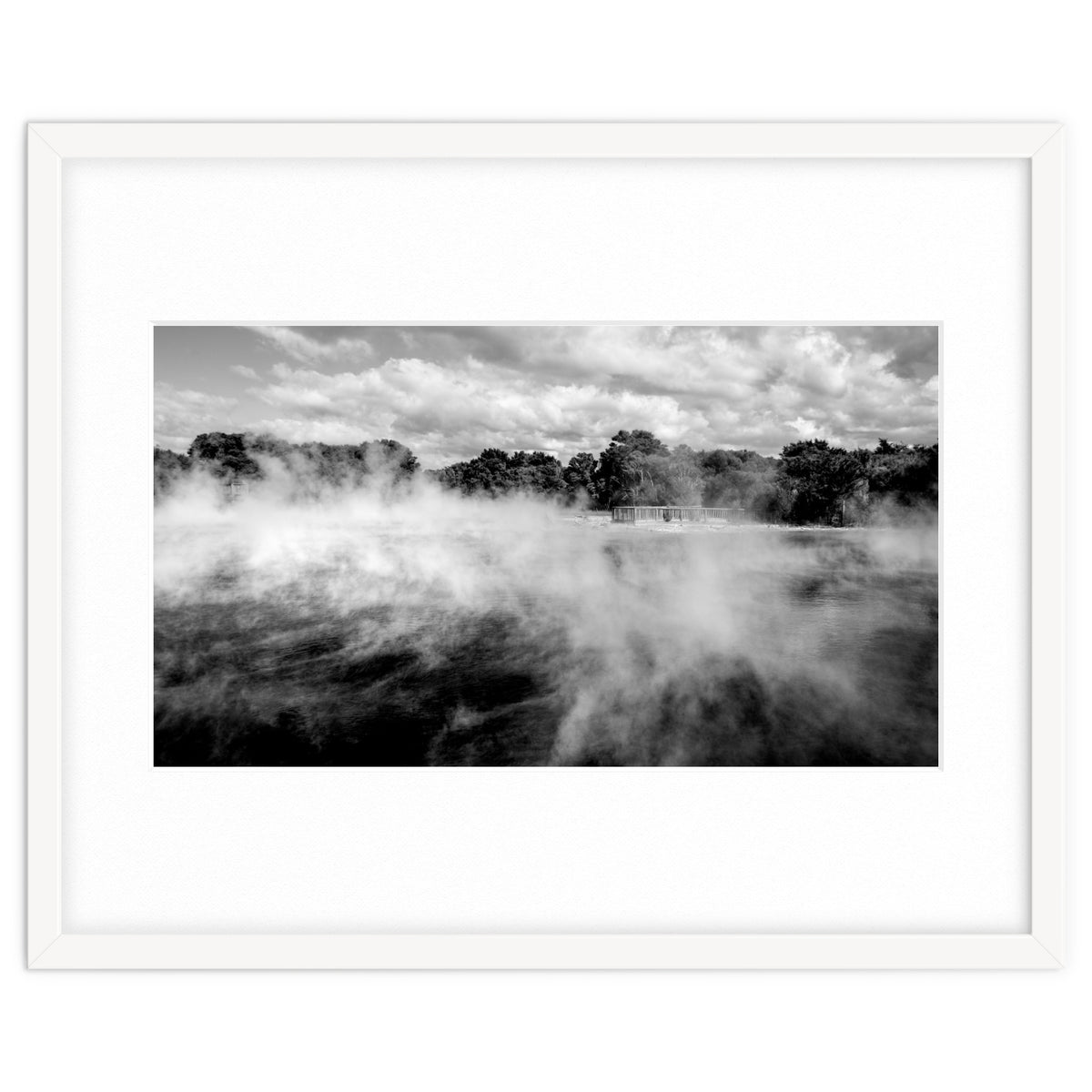 Vapors in Rotorua, New Zealand Art Print