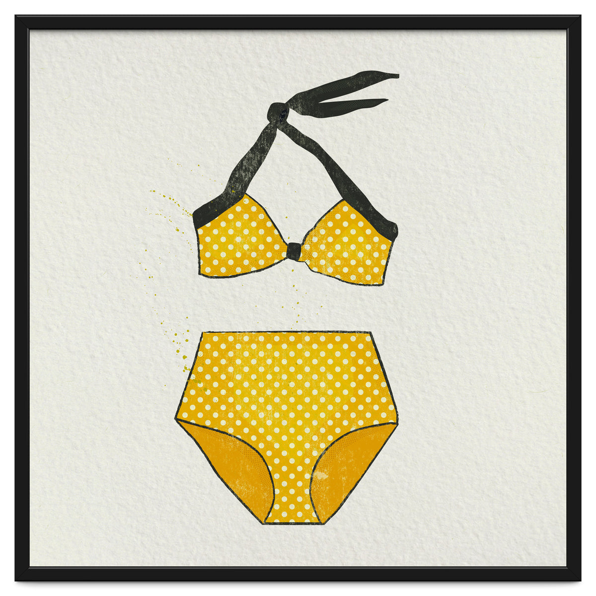 Yellow polka dot bikini