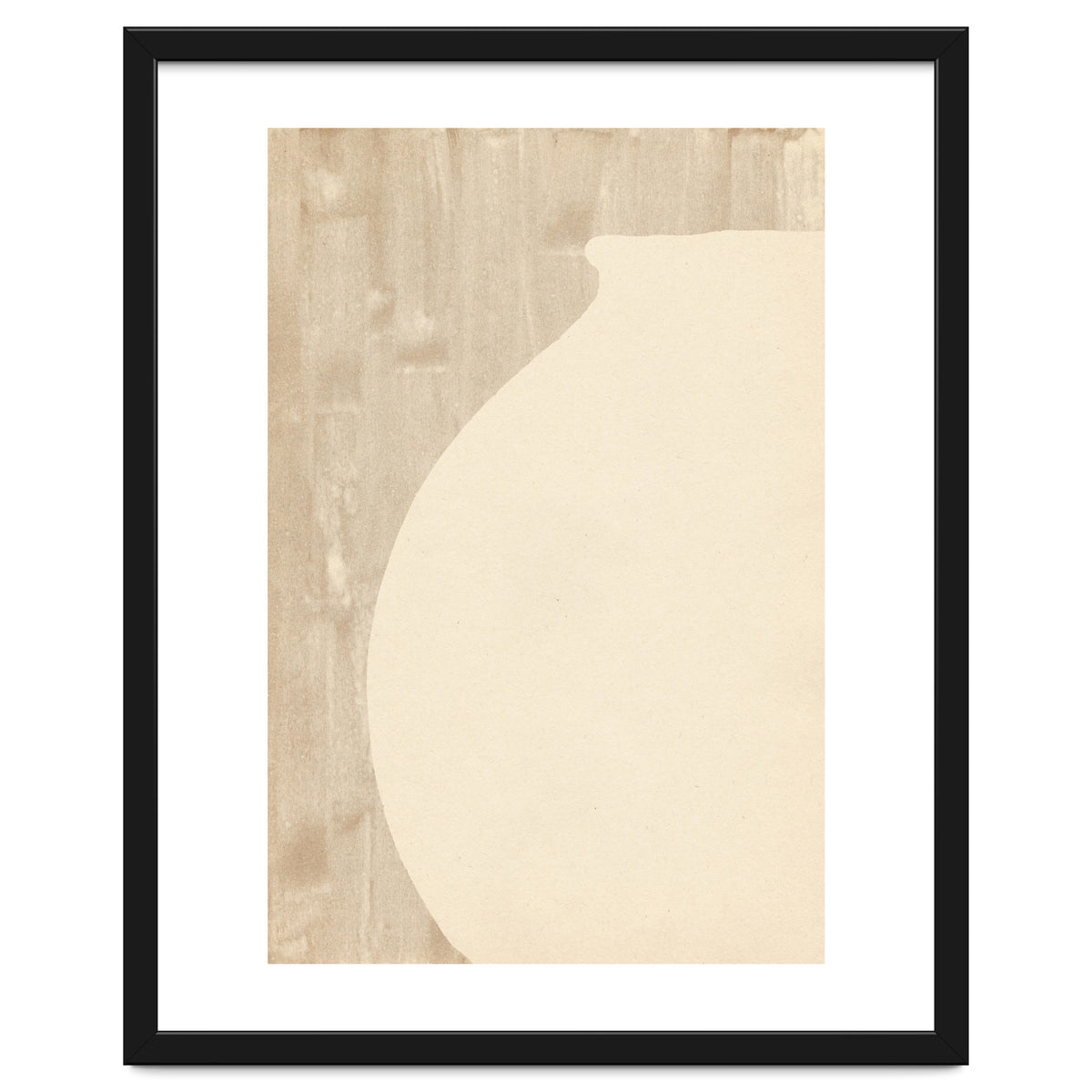 Cream tone vase silhouette