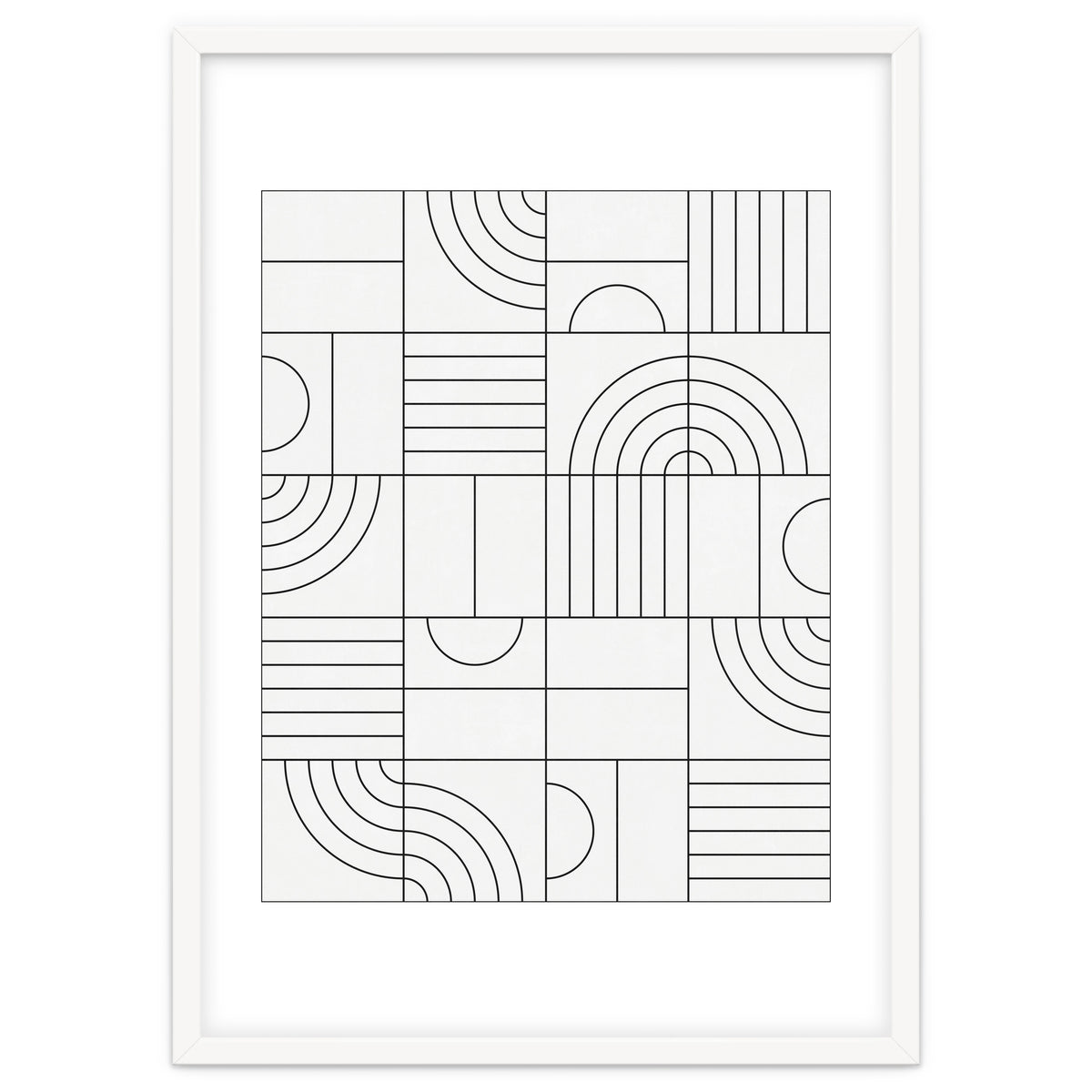 My Favorite Geometric Patterns No.19 - White