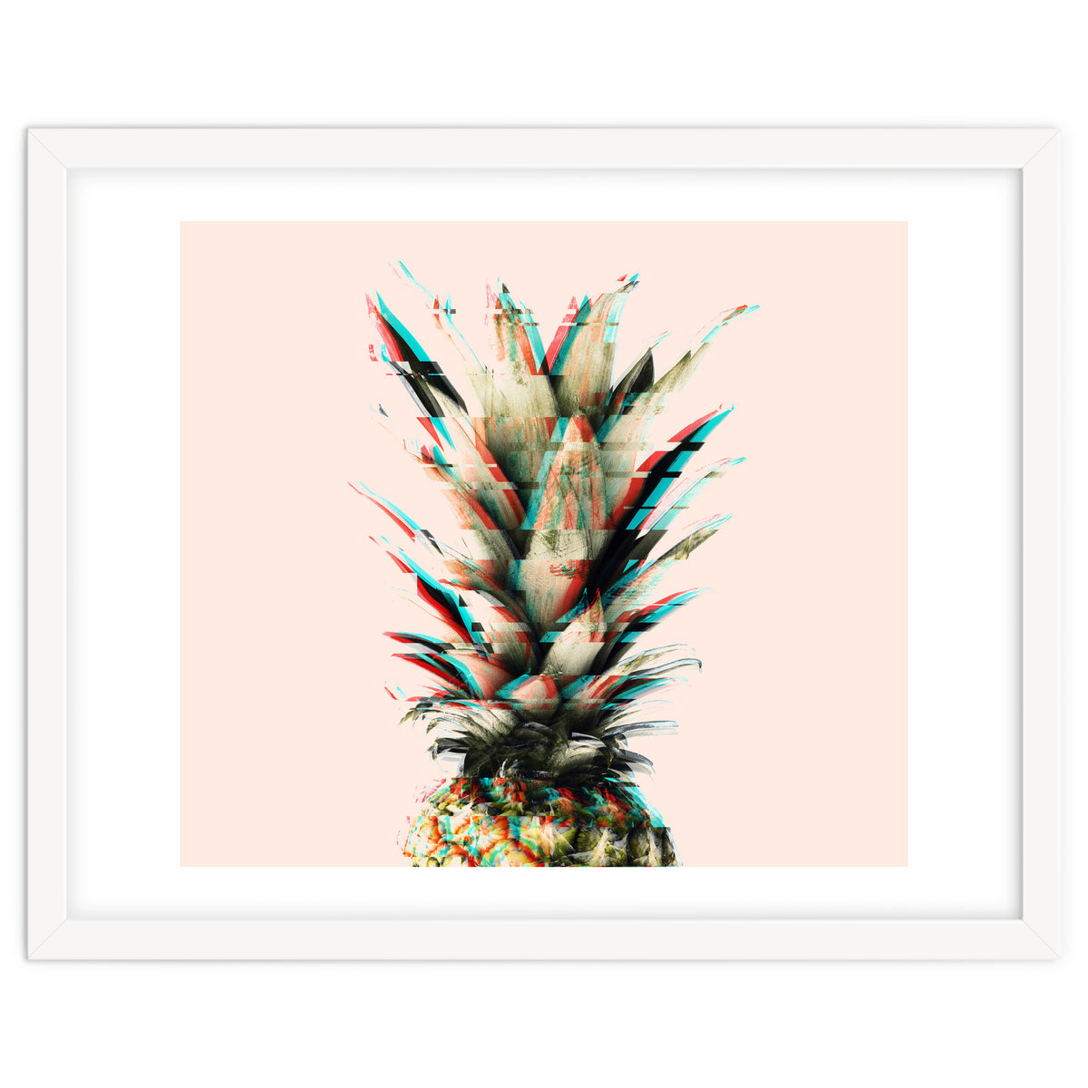 Glitch pineapple pink