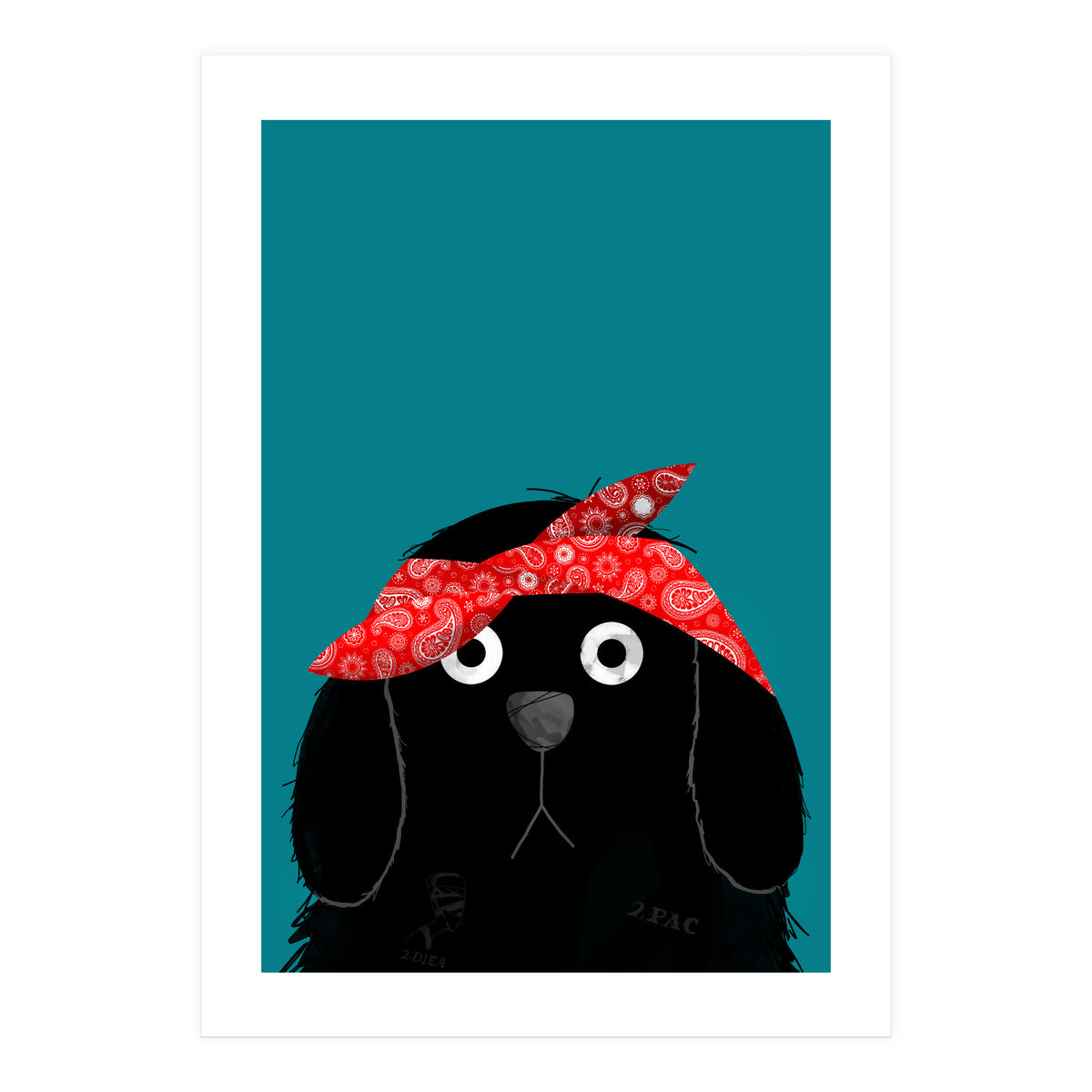 Doozal Dog Tupac (Print Only)