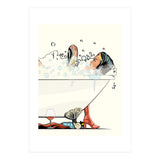 Wonder Woman in the Bath, funny Bathroom Humour (Print Only) thumbnail