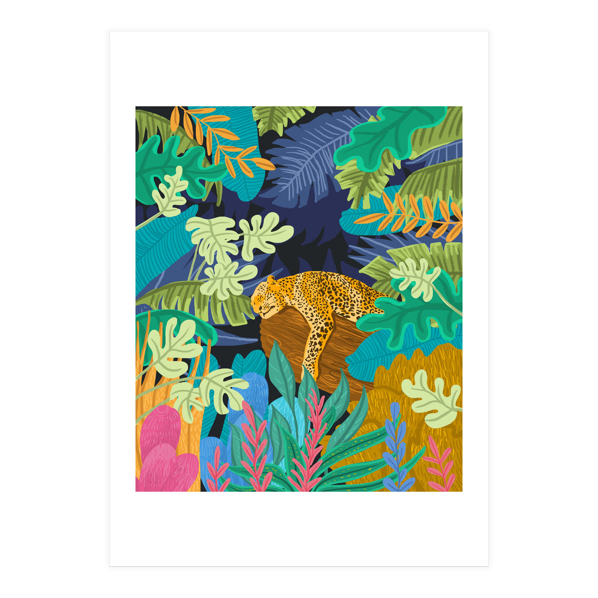 Sleeping Panther (Print Only)