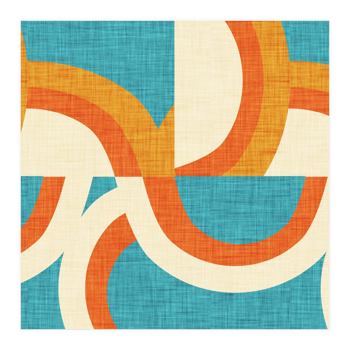 New Mid Mod Freeway Blue  (Print Only)