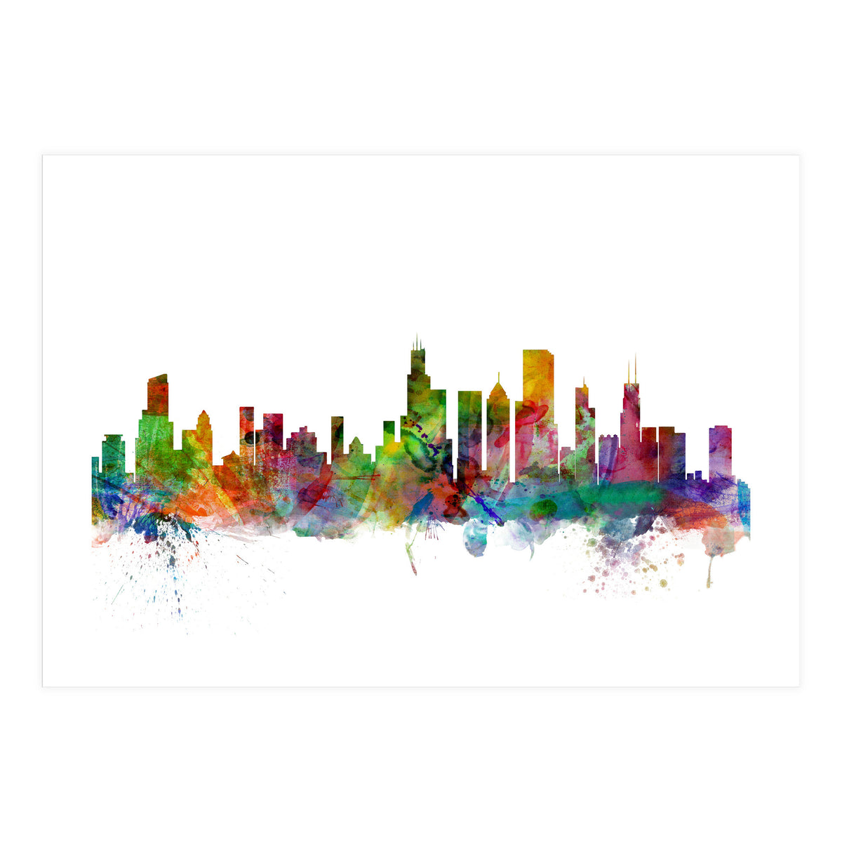 Chicago Illinois Skyline (Print Only)