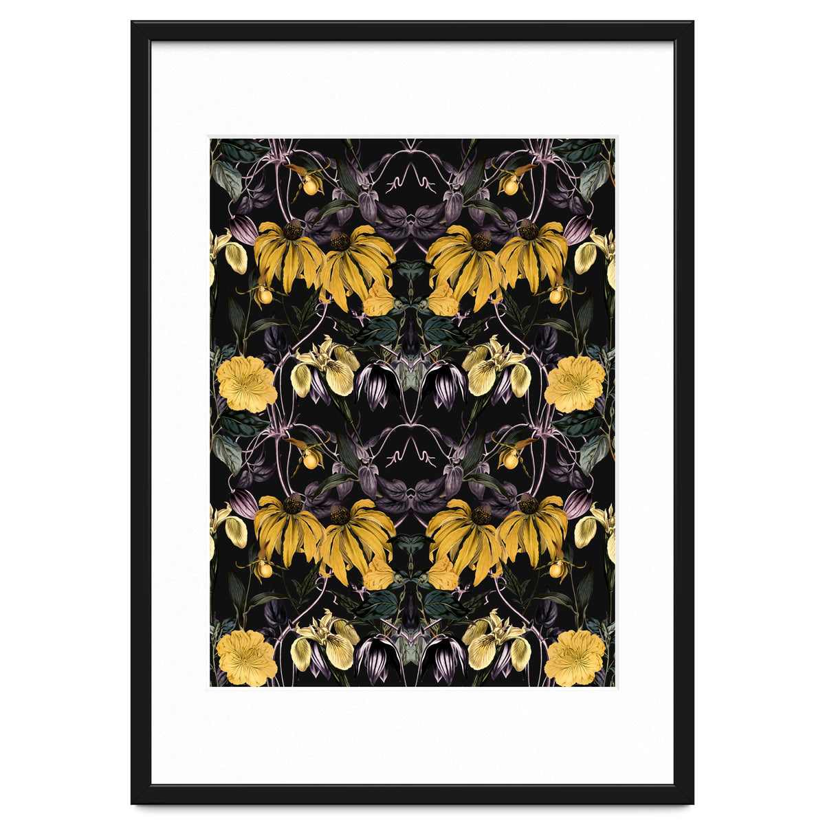 Nocturnal botanical garden kaleidoscope