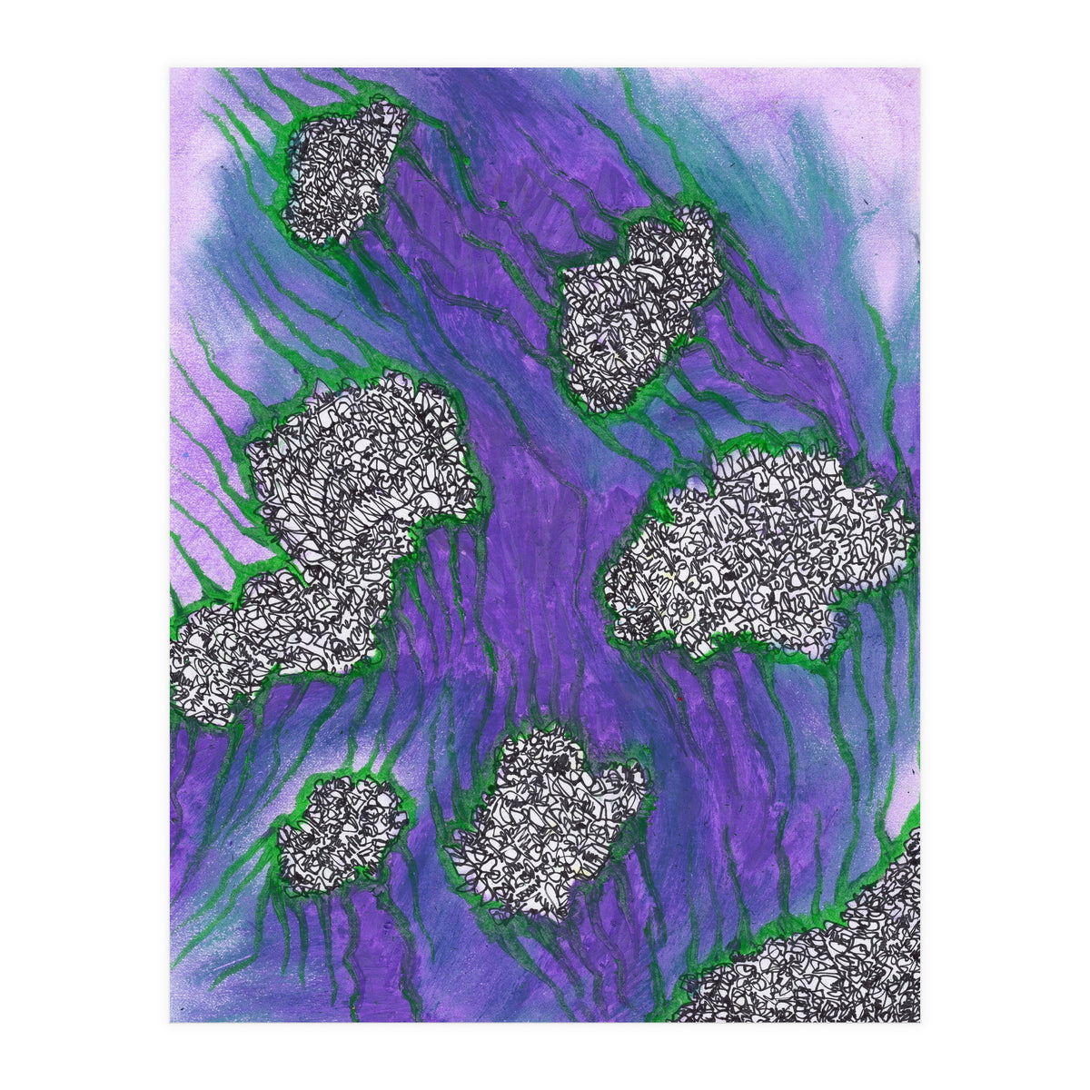 Purple Floating (Print Only)