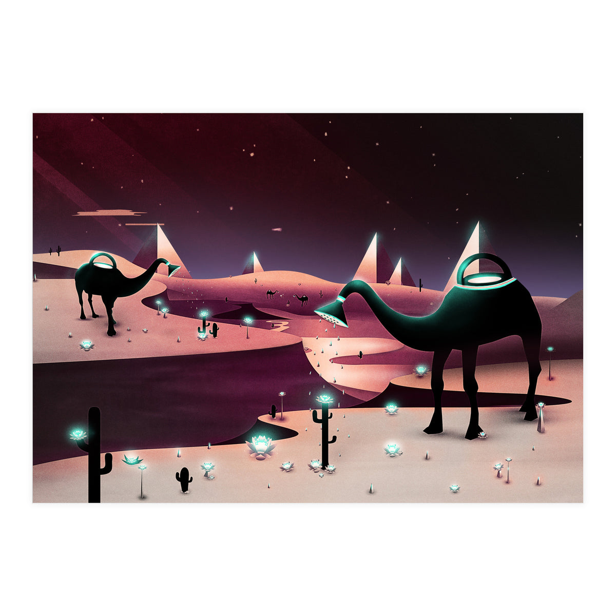 Watering The Desert (Print Only)