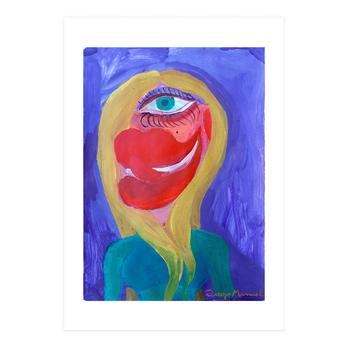 Rubia Cubista 2 (Print Only)