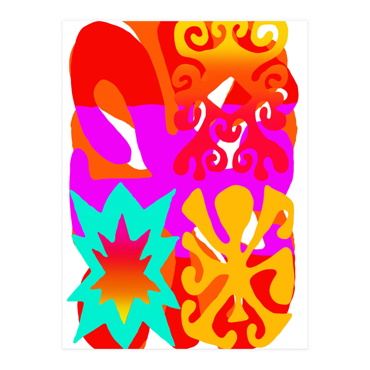 Pop Abstract Asimetrico 9 Copia (Print Only)