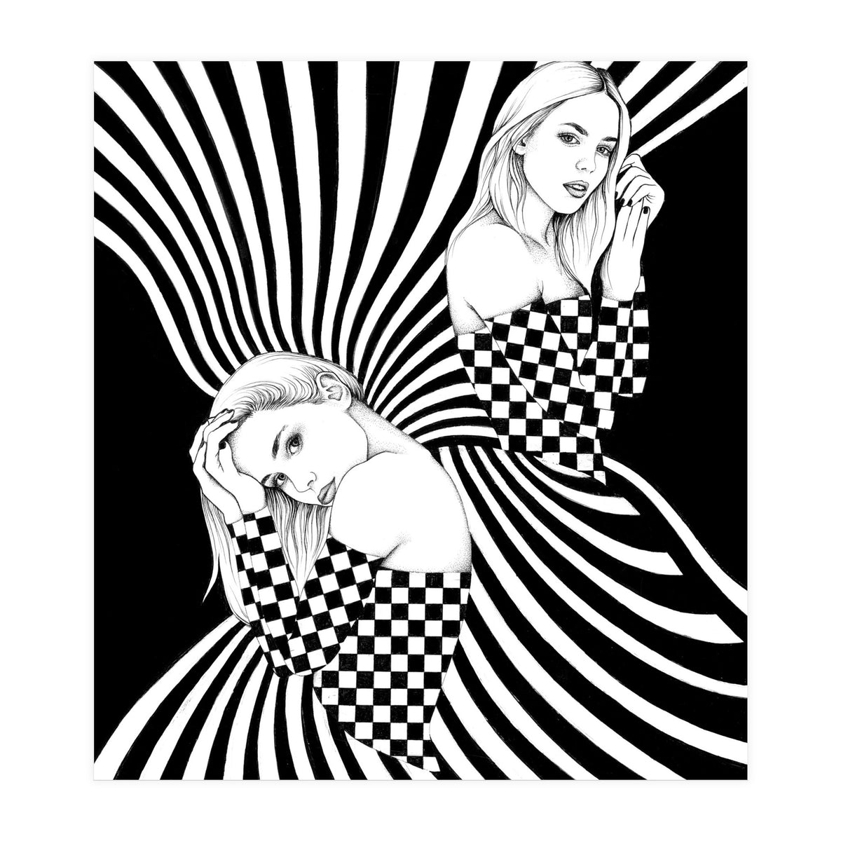 vasarely dreaming (Print Only)