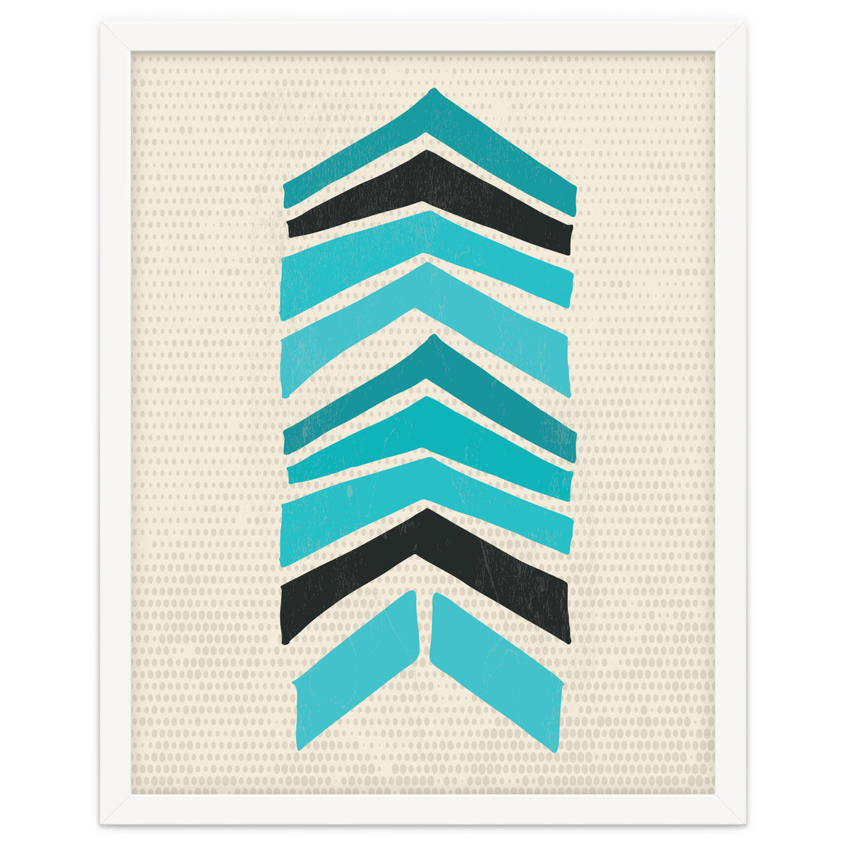 Retro Chevron Print Blue Variation