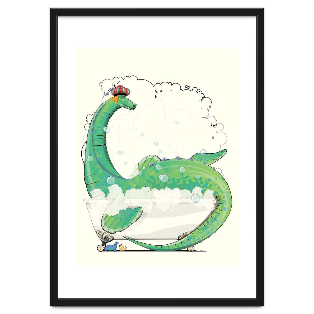 Loch Ness Monster in the Bath, Funny Bathroom Humour