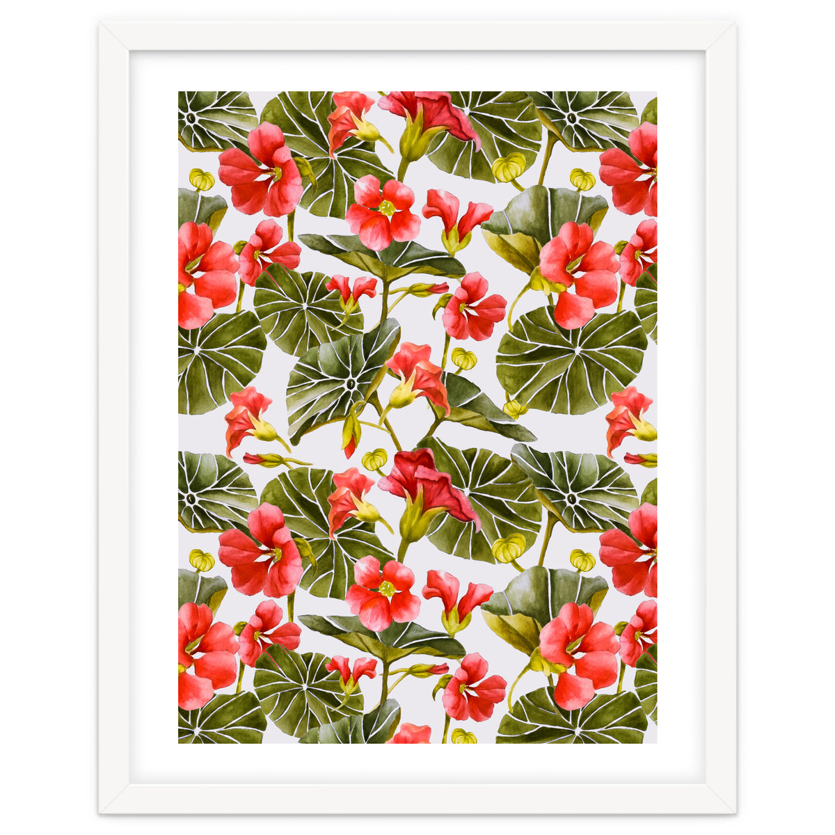 Nasturtiums watercolor 02