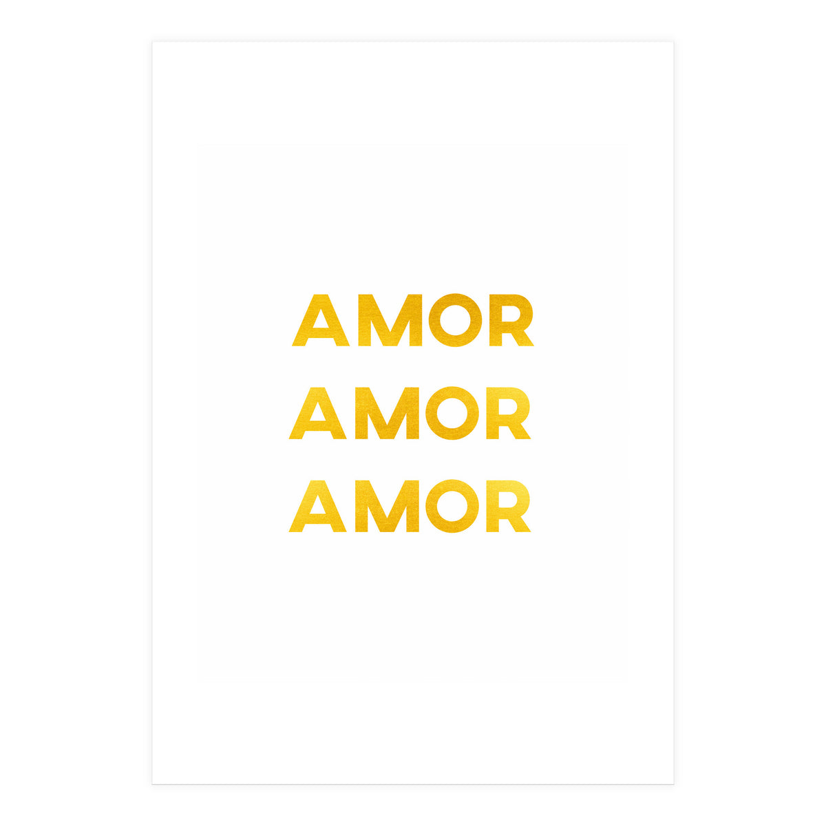 Amor Amor Amor (Love In Spanish) (Print Only)